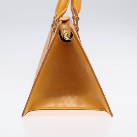 LOUIS VUITTON Epi Sac Triangle Hand Bag Yellow M52099 LV Auth 87952 - Picture 4 of 16